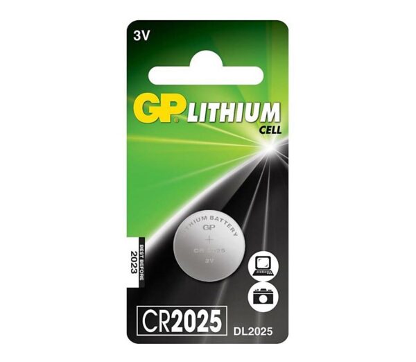1 db Lítium gombelem  CR2025 GP 3V/170mAh