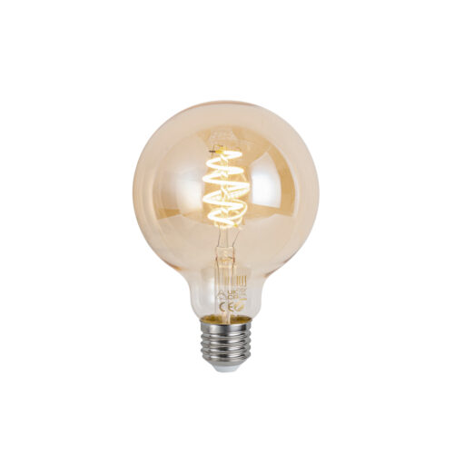 Okos E27 Dimmelhető LED Izzó G95 Borostyán 4.9W 320lm 2500K