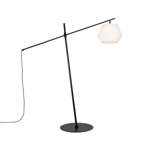 Design kültéri állólámpa fekete fehér árnyékolóval IP44 - Robbert