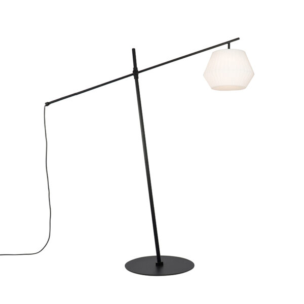 Design kültéri állólámpa fekete fehér árnyékolóval IP44 - Robbert