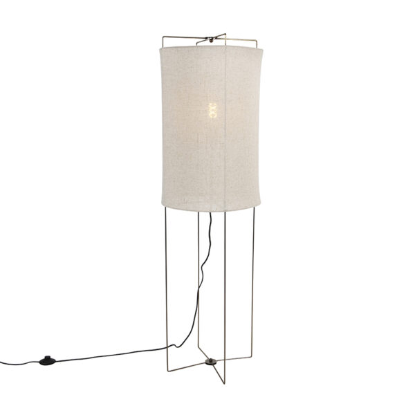 Design állólámpa bézs vászon búrával - Rich