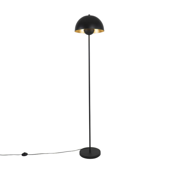 Ipari állólámpa fekete arannyal 160 cm - Magnax