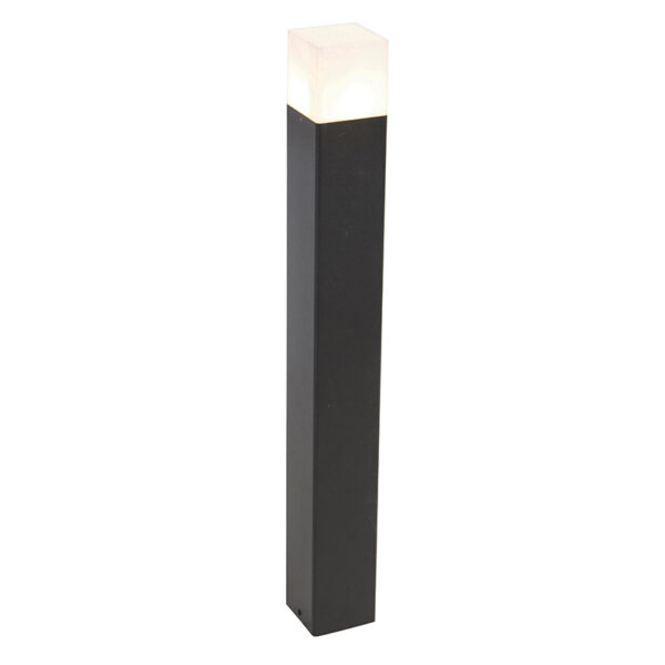 Kültéri állólámpa fekete opálfehér árnyékolóval 70 cm - Denmark