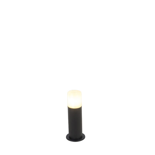 Kültéri állólámpa fekete opál búrával fehér 30 cm IP44 - Odense