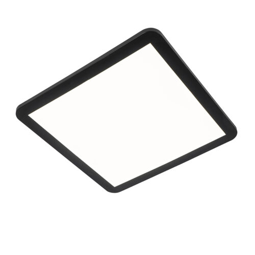 Mennyezeti lámpa fekete 40 cm LED-del