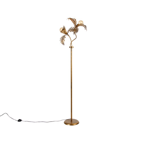 Vintage állólámpa arany 187 cm 2-lámpás - Botanica