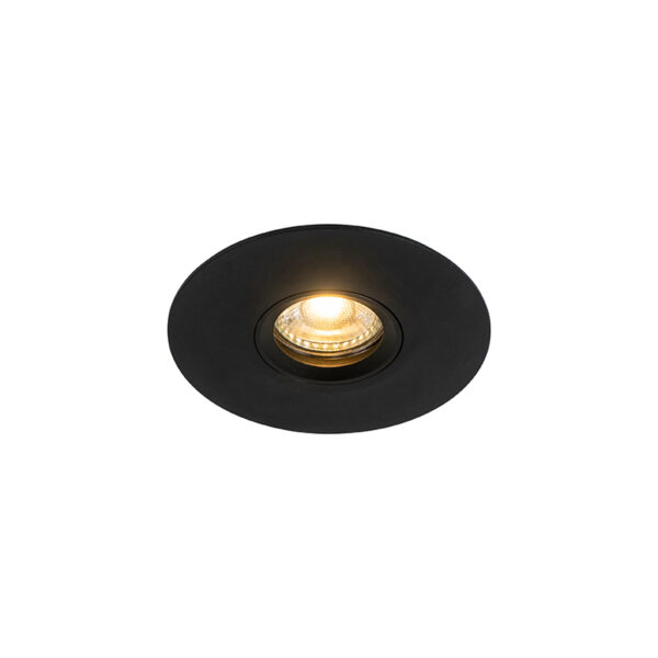 Modern beépíthető spotlámpa fekete 12 cm - Buco
