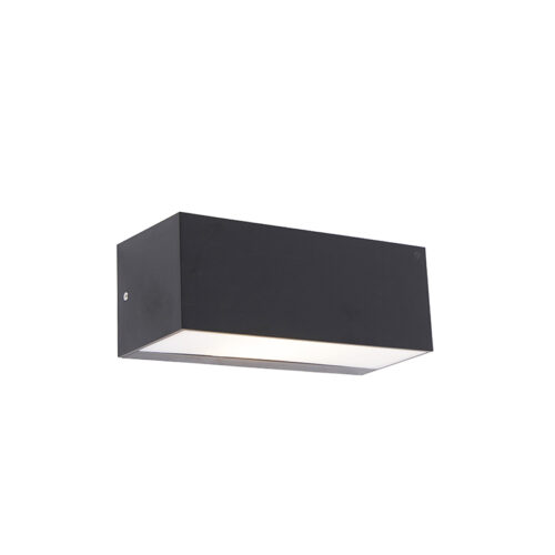 Modern fali lámpa fekete IP65 - Houks