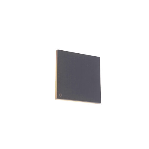 Design fali lámpa szürke alumínium 15 cm LED-del 9W - Skyf