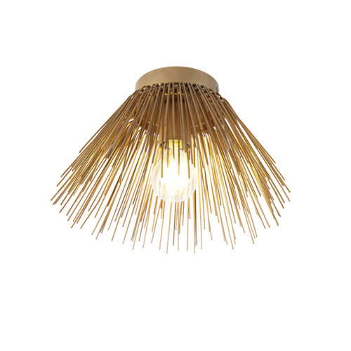 Art Deco mennyezeti lámpa arany - Broom
