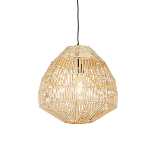 Rusztikus függőlámpa rattan 41 cm - Bishop