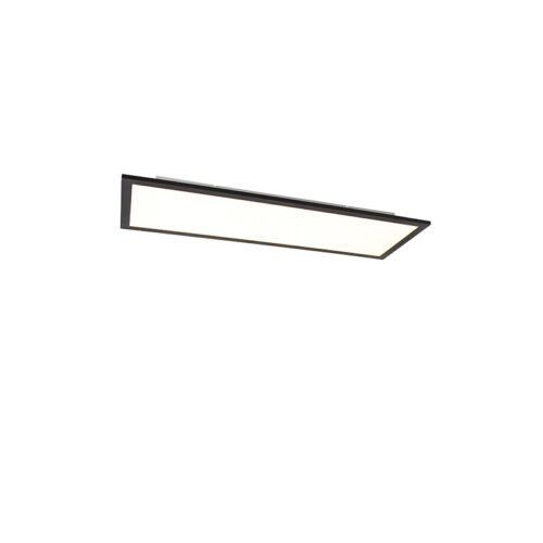 Mennyezeti lámpa fekete 80 cm beépített LED-del és távirányítóval - Live