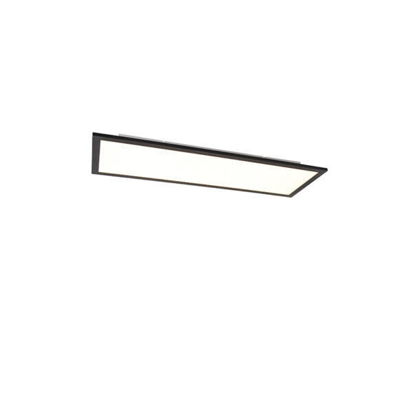 Mennyezeti lámpa fekete 80 cm beépített LED-del és távirányítóval - Live