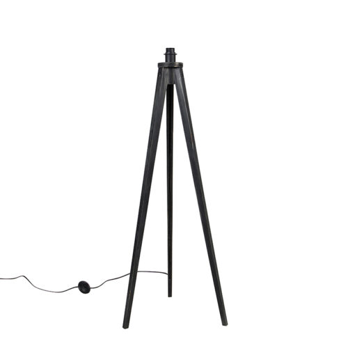 Rusztikus állólámpa állvány fekete - Tripod Classic