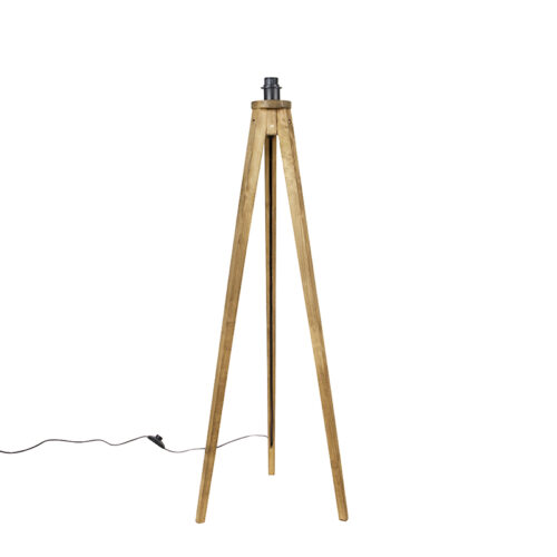 Rusztikus állólámpa állvány vintage fa - Tripod Classic