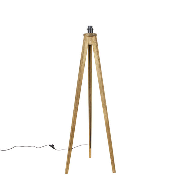 Rusztikus állólámpa állvány vintage fa - Tripod Classic