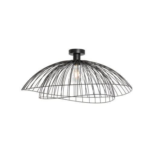 Design mennyezeti lámpa fekete 66 cm - Pua