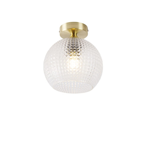 Art Deco mennyezeti lámpa rézzel - Sphere