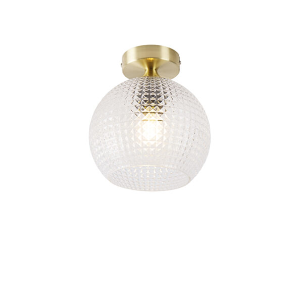 Art Deco mennyezeti lámpa rézzel - Sphere