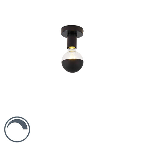 Design mennyezeti lámpa fekete G95 reflektorral