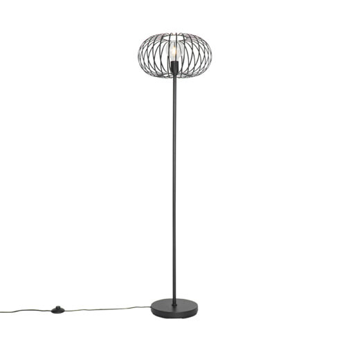 Design állólámpa fekete - Johanna