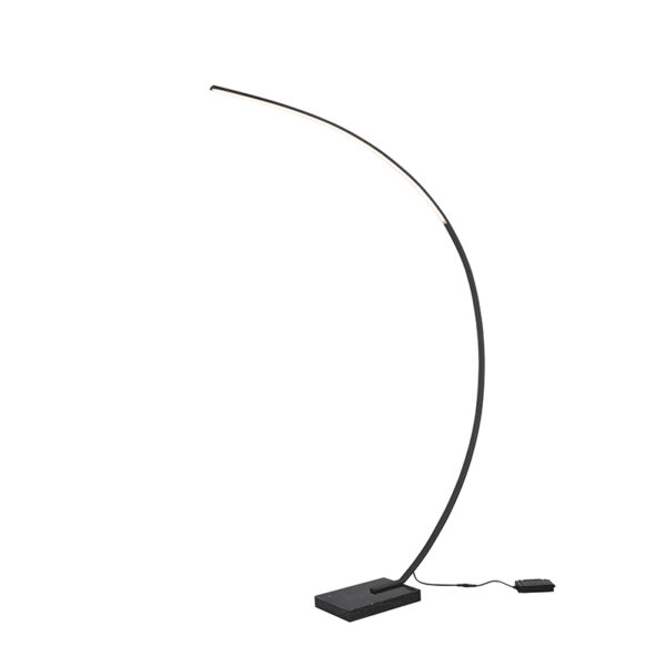 Design állólámpa fekete