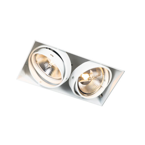 Beépített reflektor fehér GU10 AR111 Trimless 2-lámpás - Oneon