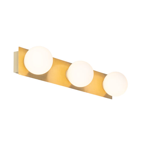 Modern fali lámpa arany 48 cm IP44 3-lámpás - Cederic