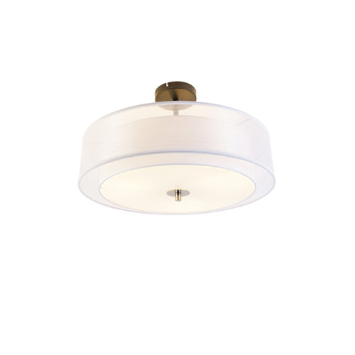 Modern mennyezeti lámpa fehér 50 cm 3-lámpás - Drum Duo