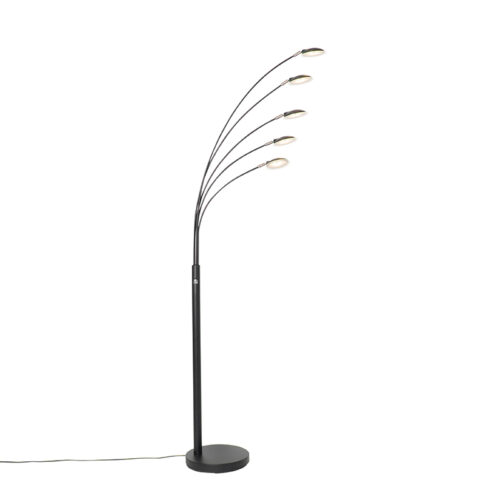 Design állólámpa fekete