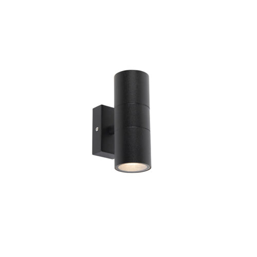 Okos kültéri fali lámpa fekete IP44 2 wifi GU10 - Duo