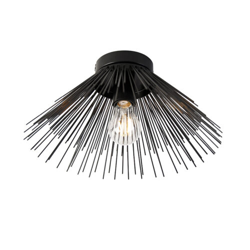 Art Deco mennyezeti lámpa fekete - Broom