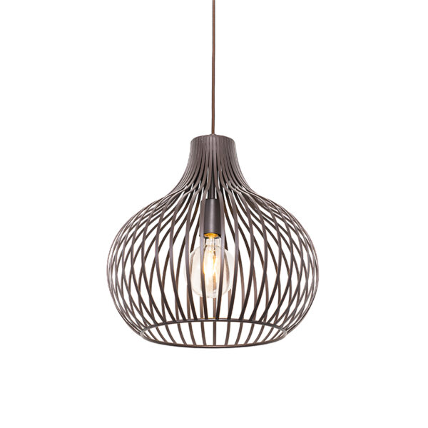 Modern függőlámpa barna 38 cm - Saffira