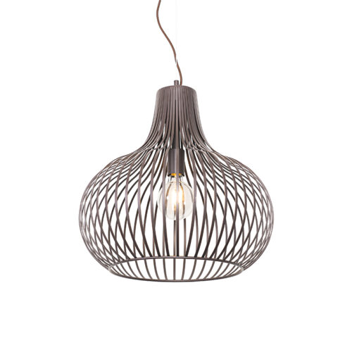 Modern függőlámpa barna 48 cm - Saffira
