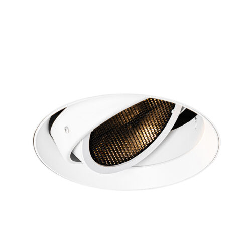 Modern beépített spotlámpa fehér GU10 AR111 kerek keret nélküli - Oneon Honey