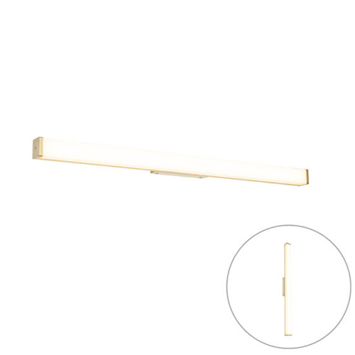 Fürdőszobai fali lámpa sárgaréz 92 cm LED-del IP44 - Cascada