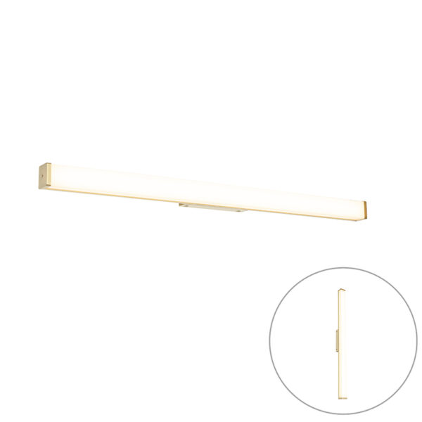 Fürdőszobai fali lámpa sárgaréz 92 cm LED-del IP44 - Cascada