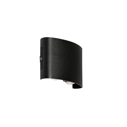Kültéri fali lámpa fekete LED-del 4-lámpás IP54 - Silly