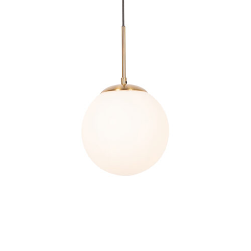 Art Deco lógólámpa arany opálüveggel - Flore