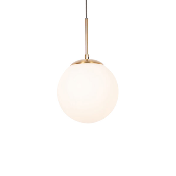 Art Deco lógólámpa arany opálüveggel - Flore