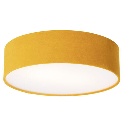 Modern mennyezeti lámpa okker 40 cm arany belsővel - Drum