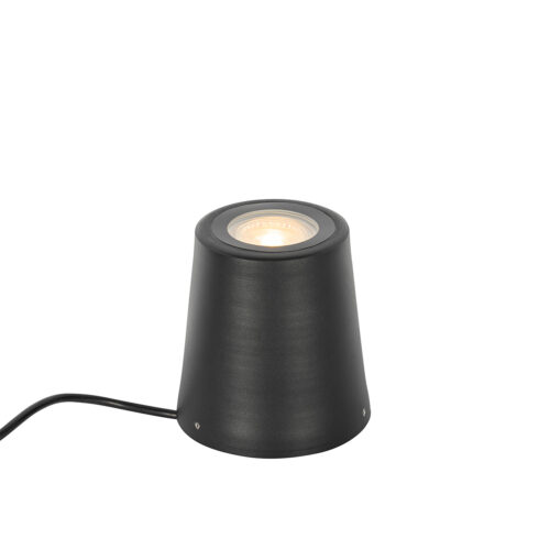 Modern kert spot fekete kerek IP65 - Lennard