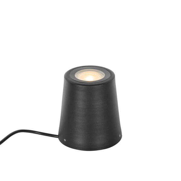 Modern kert spot fekete kerek IP65 - Lennard
