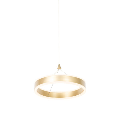 Lógólámpa sárgaréz 30 cm LED-del