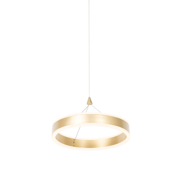 Lógólámpa sárgaréz 30 cm LED-del