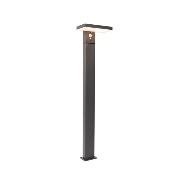 Kültéri állólámpa sötétszürke 80 cm LED-del és dimmerrel