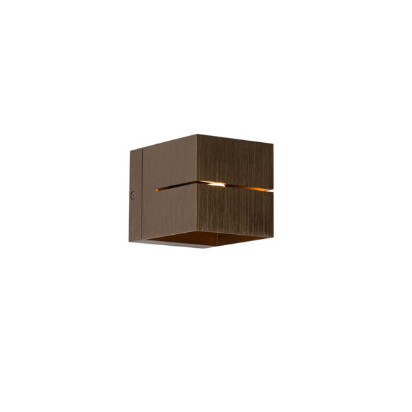 Modern fali lámpa sötét bronz - Transfer Groove