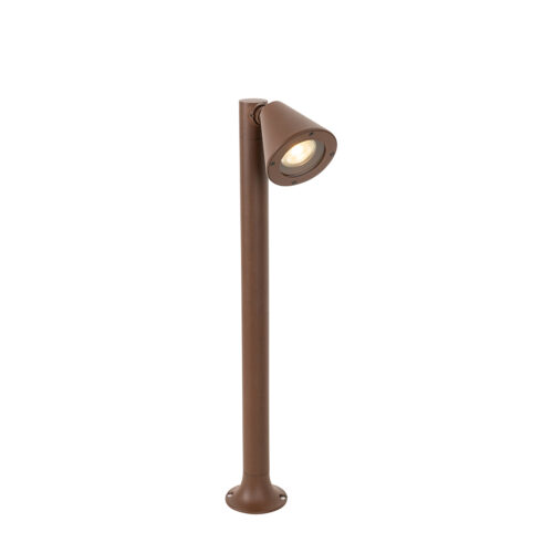 Modern kültéri oszloplámpa rozsdabarna 60 cm IP44 állítható - Ciara