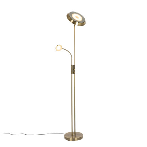 Állólámpa bronz LED-del és dimmerrel
