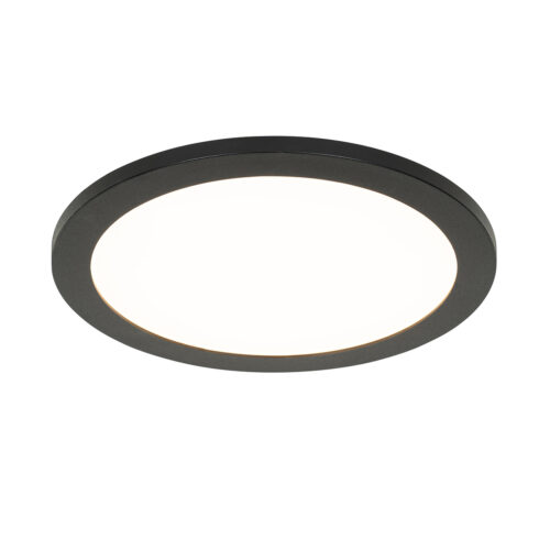 Modern mennyezeti lámpa fekete 30 cm LED-del IP44 - Steve